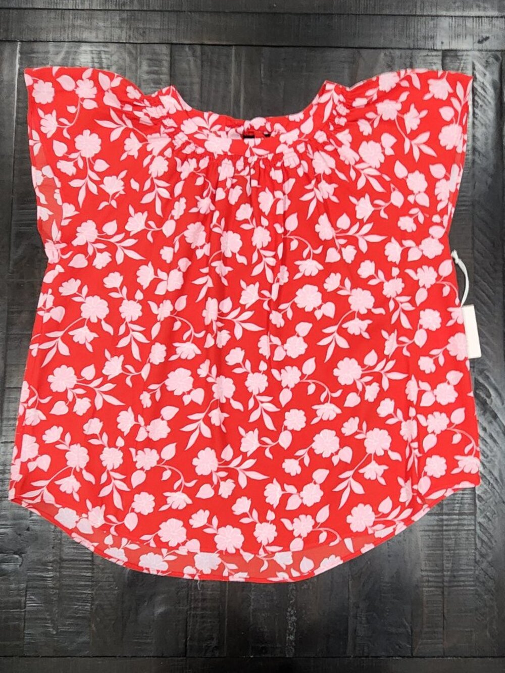 BNWT-LC LAUREN CONRAD WOMEN'S BLOUSE-WITH TIE IN THE BACK-SIZE XXL